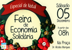 cartaz natal - feira de economia solidaria 2